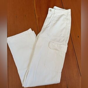 Zara white cargo jeans 2